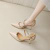 Fashion Pointed Thin Toe Heel Sandals Personality Rivet Female Shoes Slip-on Casual Shoes Women Summer New Sandals Women's 2026
