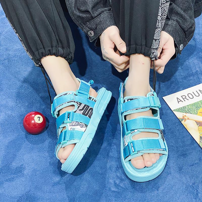 

Летние мужские сандалии Новая пляжная обувь Нескользящая износостойкая студенческая обувь Модная повседневная мужская обувь Мужские сандалии высокого качества