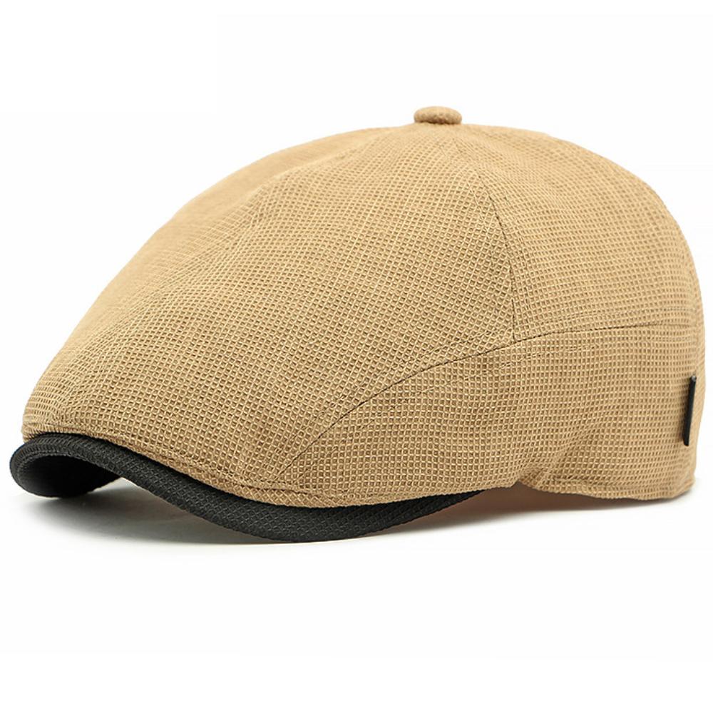 

HT4818 Berets Breathable Spring Summer Caps for Men Women Artist Painter Beret Hat Adjustable Ivy Flat Cap Male Female Beret Cap 55-59cm Adjustable