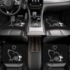 Asamike Car Floor Set Front 2 Rear Stylish and Cute Snoopy Suitable for Kei Universal Easy Car Suitable for Kei and Standard All Seasons Mats, 4-Piece