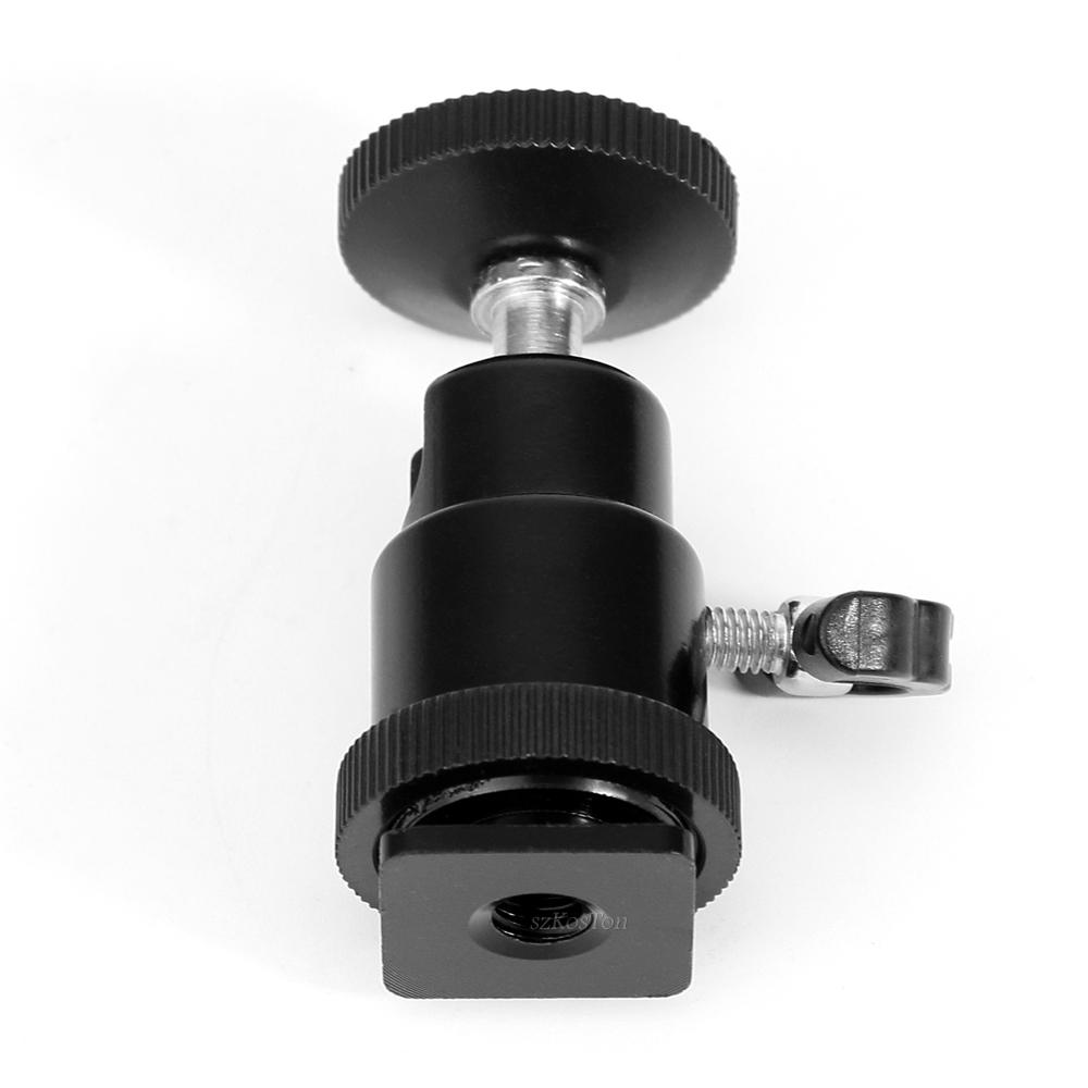 1/2/3/4/5 PCS Ball Head For Camera Tripod LED Light Flash Tripod Bracket Holder Mount 1/4 Hot Shoe Adapter Cradle for Canon Niko