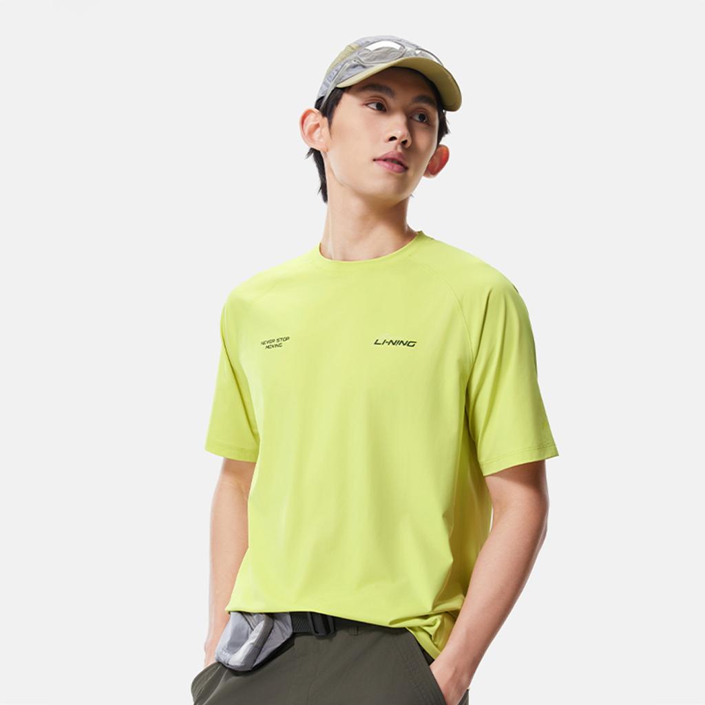 Li-Ning Minimalist Letter Print Pullover Short Sleeve T-Shirt Men tops ATSW323-6