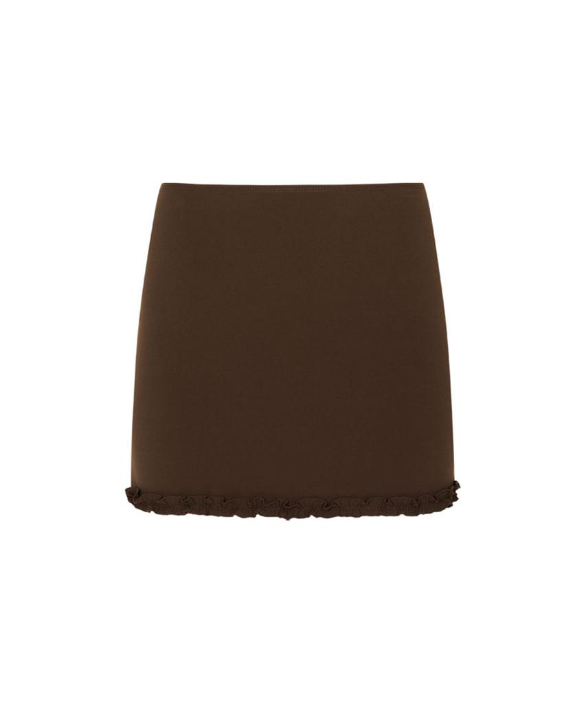 Lulu Seoul Mocha Tea Skirt (Brown)