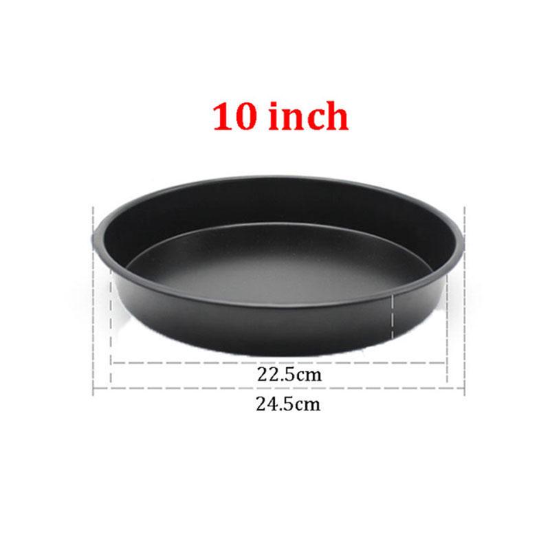 6/8 Inch Round Pizza Pan Tray Carbon Steel Non-Stick Oven Pizza Plate Pan Baking 6/8 Inch Round Pizza Pan Tray Carbon Steel Non-Stick Oven Pizza Plate Pan Baking