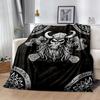 Viking Compass And Wolves Blankets Are Suitable for Living Rooms,making Them an Ideal Choice for Outdoor Travel and Gifts.
