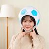 Soccer Themed Headgear Cap Comfortable Cotton Football Headpiece Washable For Adults Kids Sports Event Family Gathering
