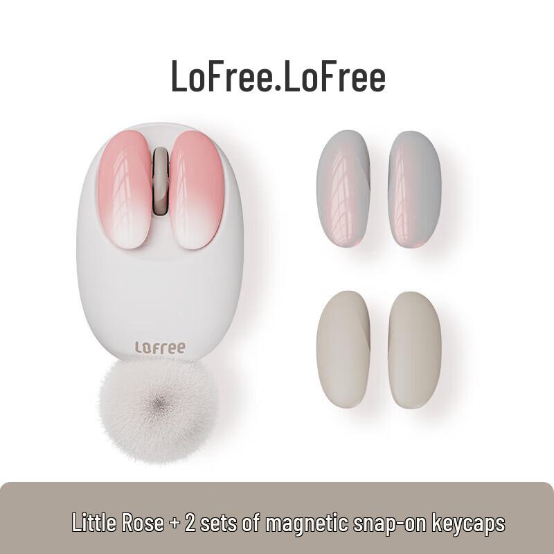 LOFREE OE904S Small Petal Rose Wireless Bluetooth Mouse