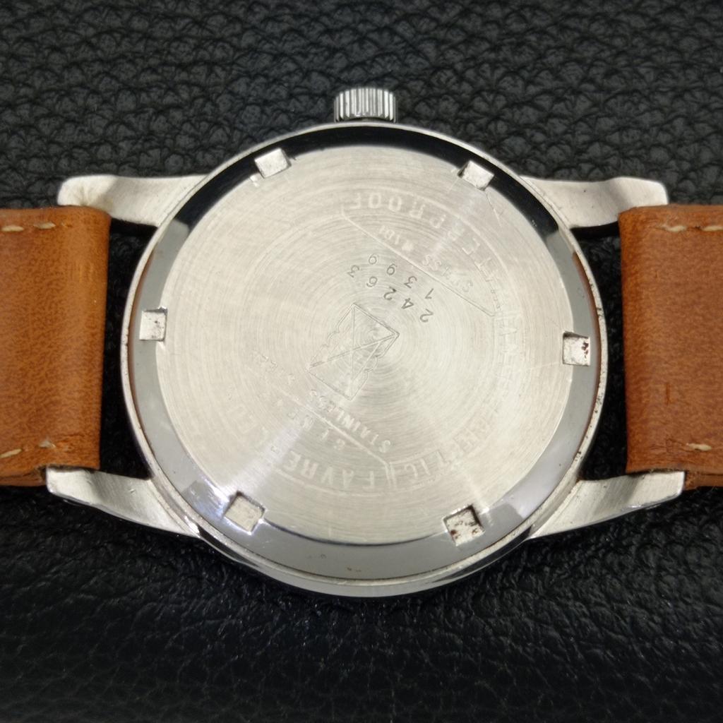 GEBRAUCHTE SCHWEIZER FAVRE LEUBA GENEVE DAYMATIC HERRENUHR MIT WEISSEM FARBIGEM ZIFFERBLATT a432154-2