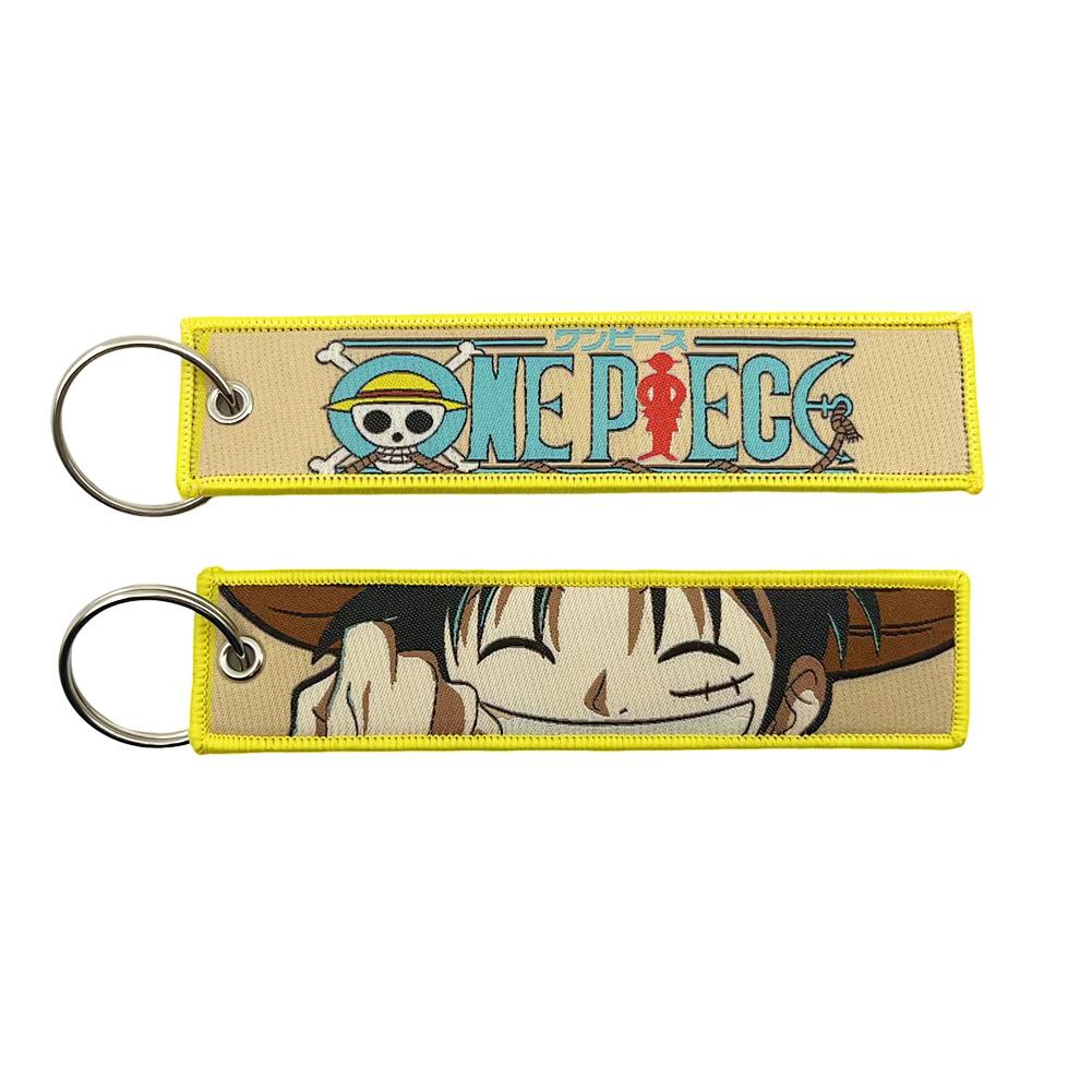 One Piece Adorable Keychain Anime Peripheral Dragon Ball Car Keychain Cartoon Naruto Male plus Female Birth Date Present Xmas