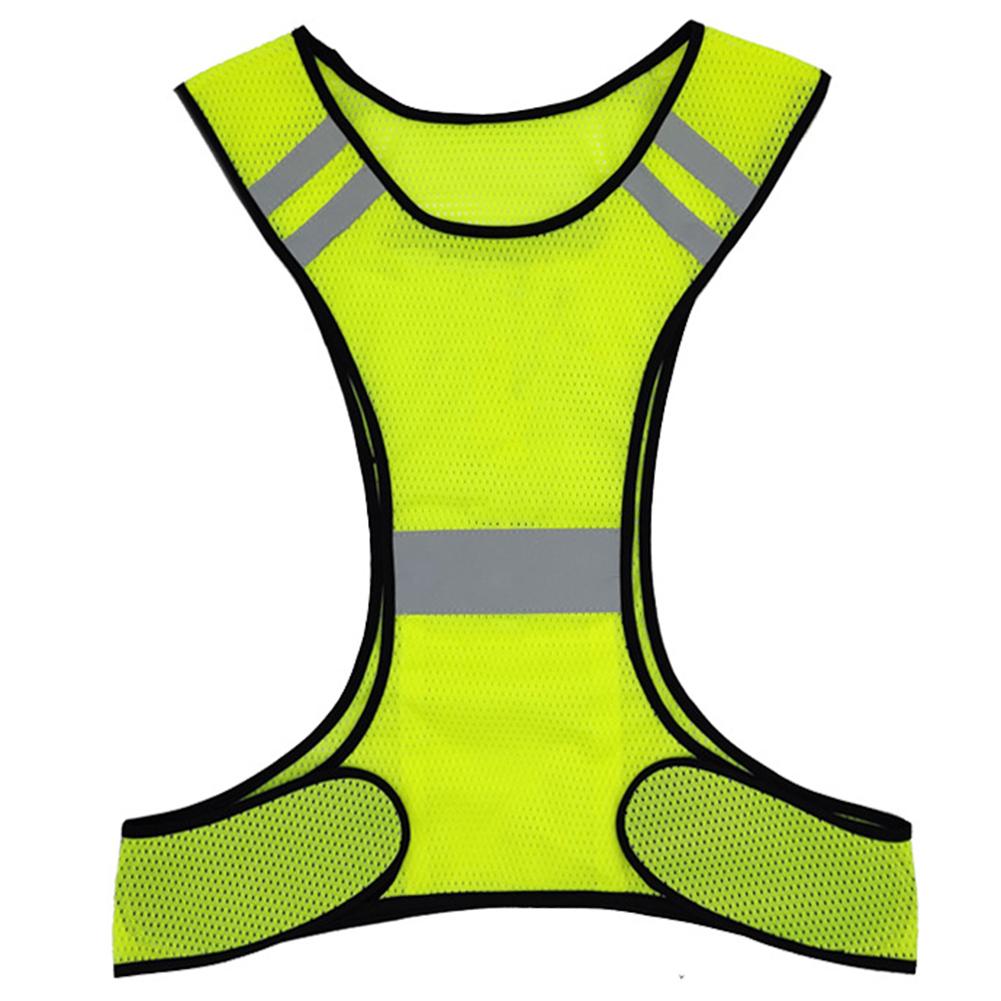 

High Visibility Running Vest Breathable Night Work Safety Vest Lightweight Adjustable for Men Women Outdoor Night Riding жёлтый