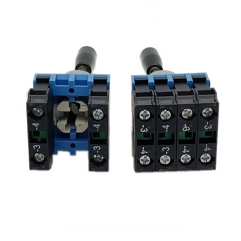 22mm Joystick Switch Momentary Monolever Cross Rocker Master Switch 2/4-Way Self-reset Self-lock 2NO 4NO HKC614 612 622 624