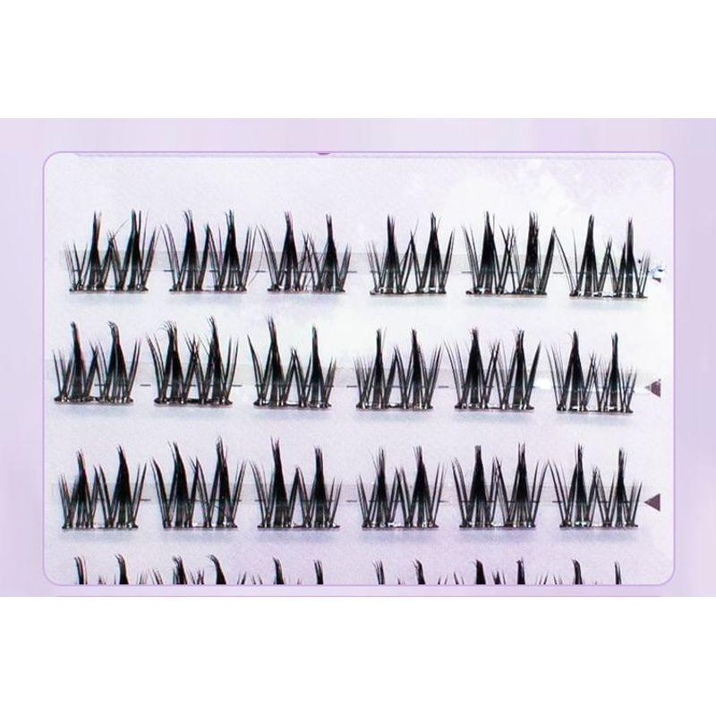LuxeFlutter - Puppenauge Wispy Cluster Kleberfreie Falsche Wimpern