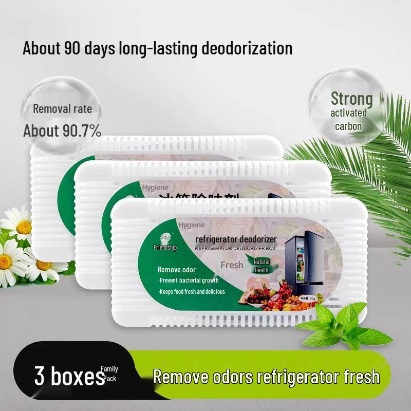 Activated Carbon Refrigerator Deodorizer Box - Odor Eliminator & Refresher