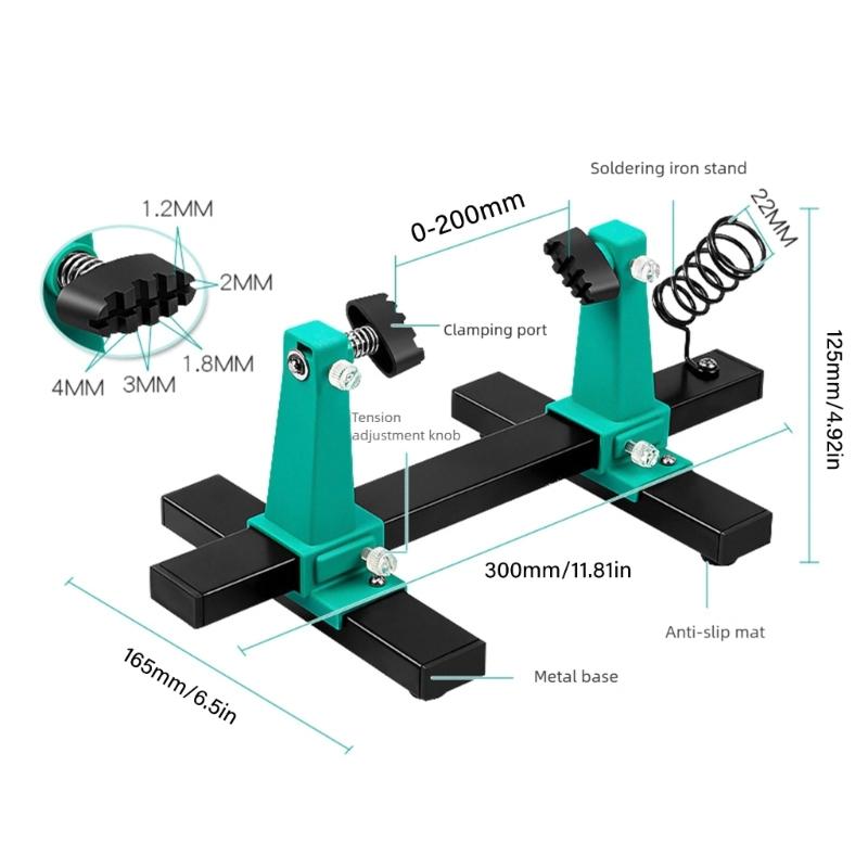 Multifunctional Welding Jig Tool Adjustable Fixing Fixture With Cable Clamp Slip Resistant Base For Electronics Assembly