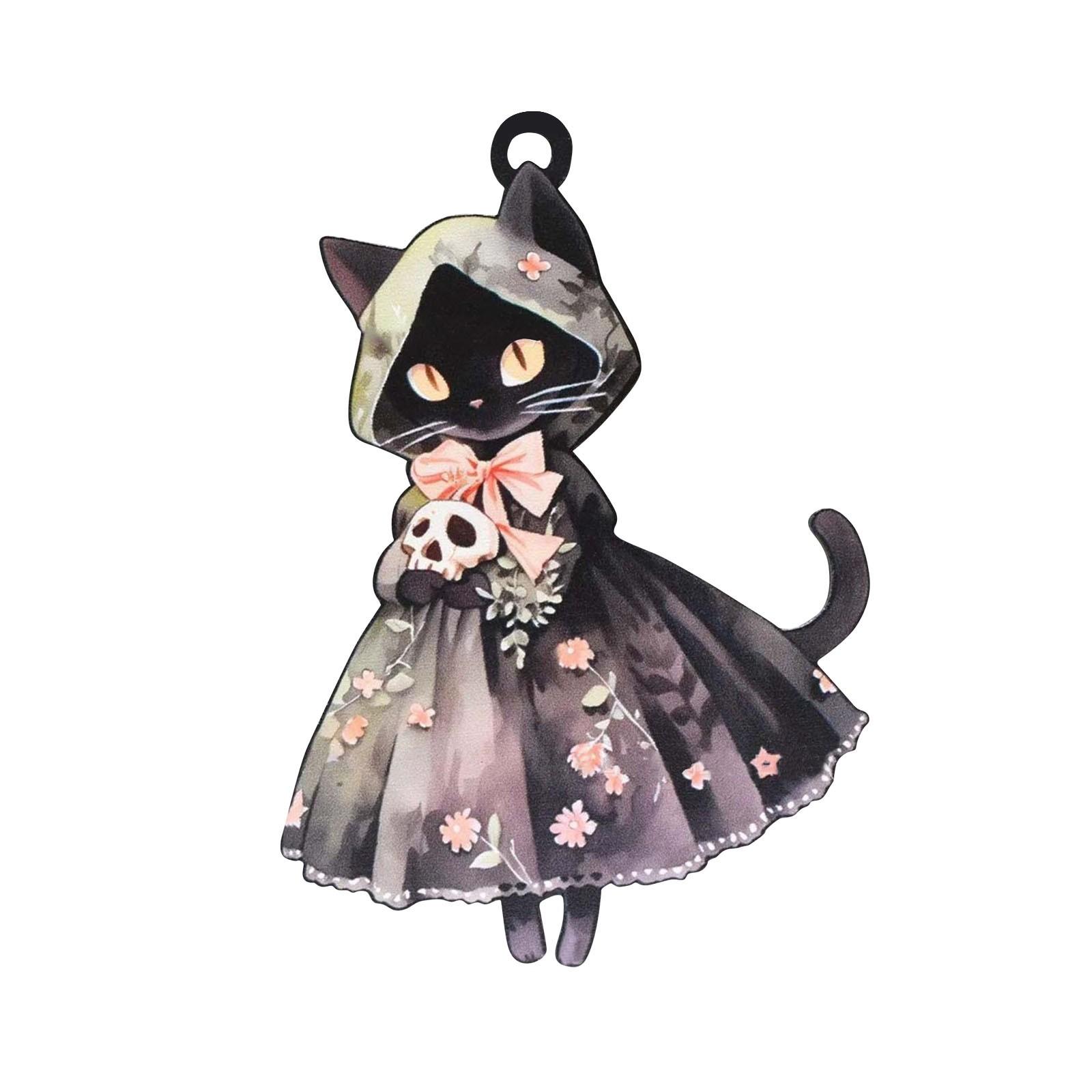 

Винтажный скелет ведьмы Странный милый праздничный декор One Size