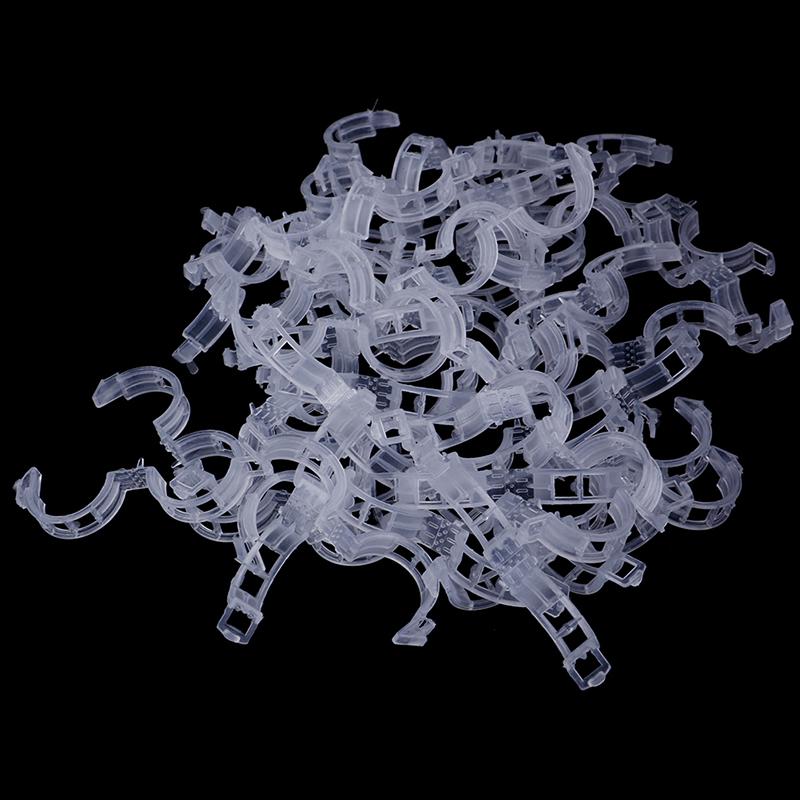 

100 шт. Клипсы для поддержки растений в овощном саду для шпагата для шпалер, теплица