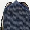 Kimono Herringbone Shingen Bag for with Small Item Drawstring Made in for Shingen Day [Kyoto Yuzen] Men, Gusset, Case, Bag, Japan, Jinbei, Yukata,