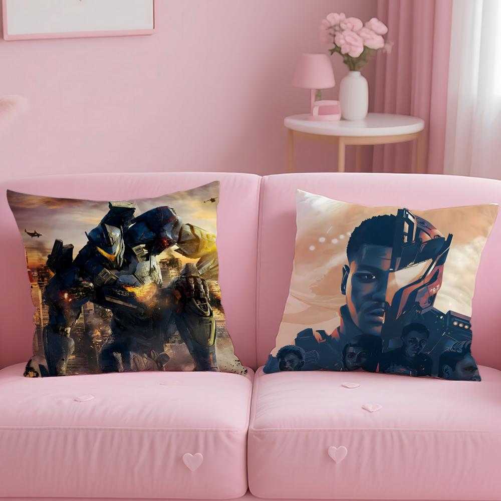 Classic Movie Pacific Rim Cushion Cover Soft & Easy-Wash Pillow Case – Versatile for Couch, Bed, Travel and Office