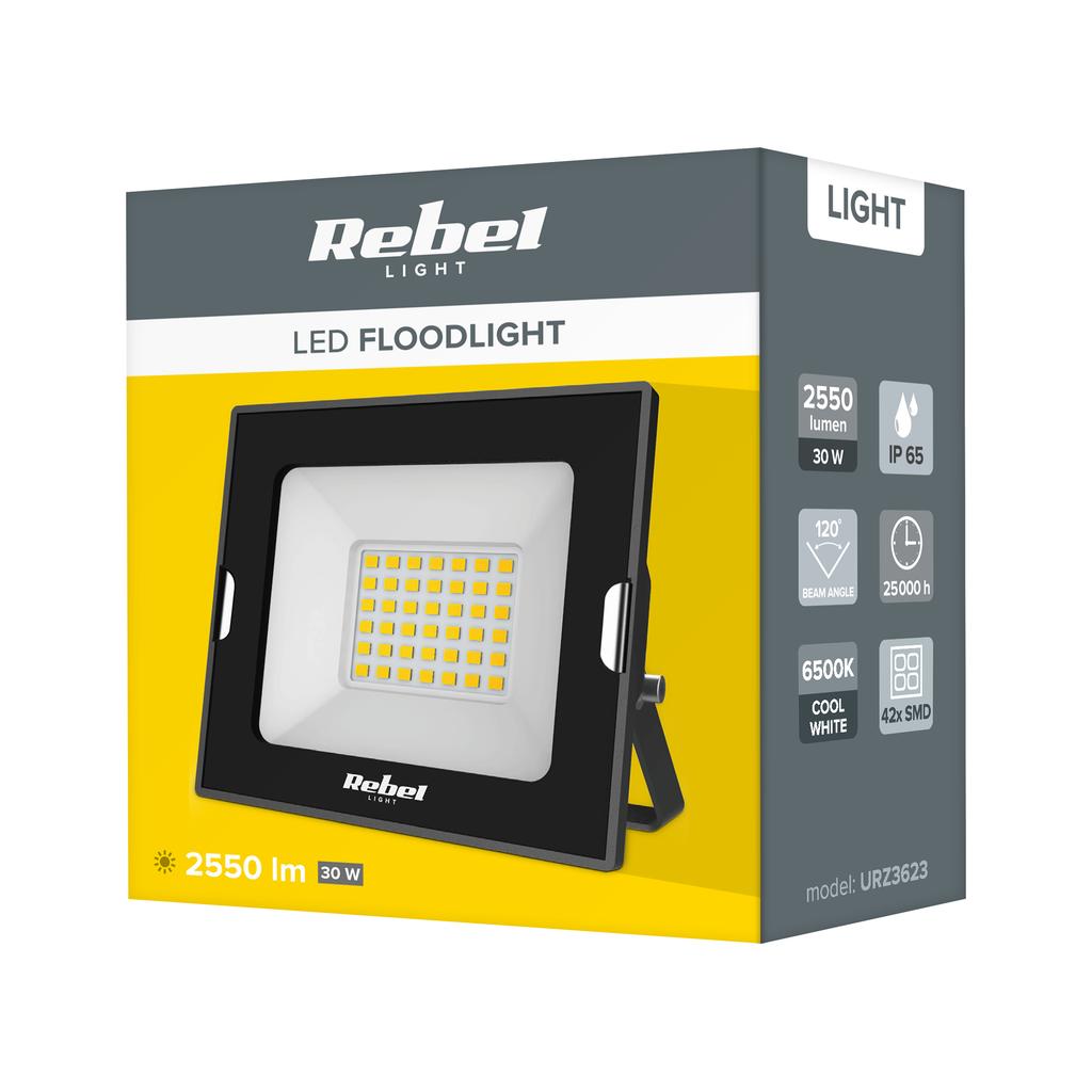 LED spotlight 30W Rebel 6500K 230V 2550lm