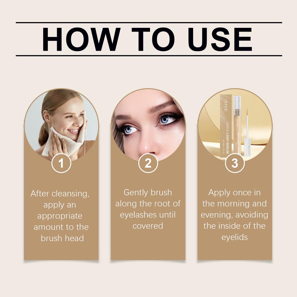 Wimpernwachstums-Serum Nährende Wimpern Augenbrauen-Verstärker Natürlicher Fülle-Booster Längere Dickere Verlängernde Charmante Augen-Kosmetik