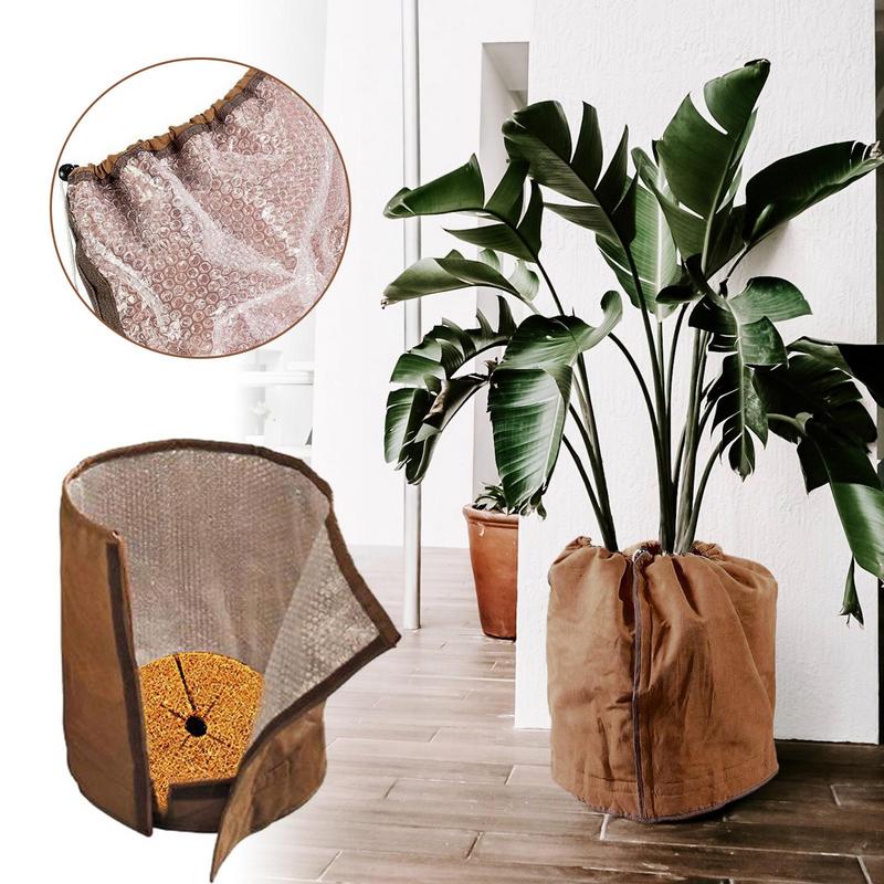 Plant Covers For Winter Flower Pot Protection Bag With Drawstring Plant Pot Guard Bag For Indoor Outdoor Fence Landscape Farm
