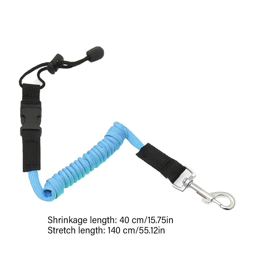 Kayak Paddle Leash Canoe Kayaking Paddle Leash Elastic Kayak Canoe Safety Coiled Paddleboard Leash Lanyard String Cord