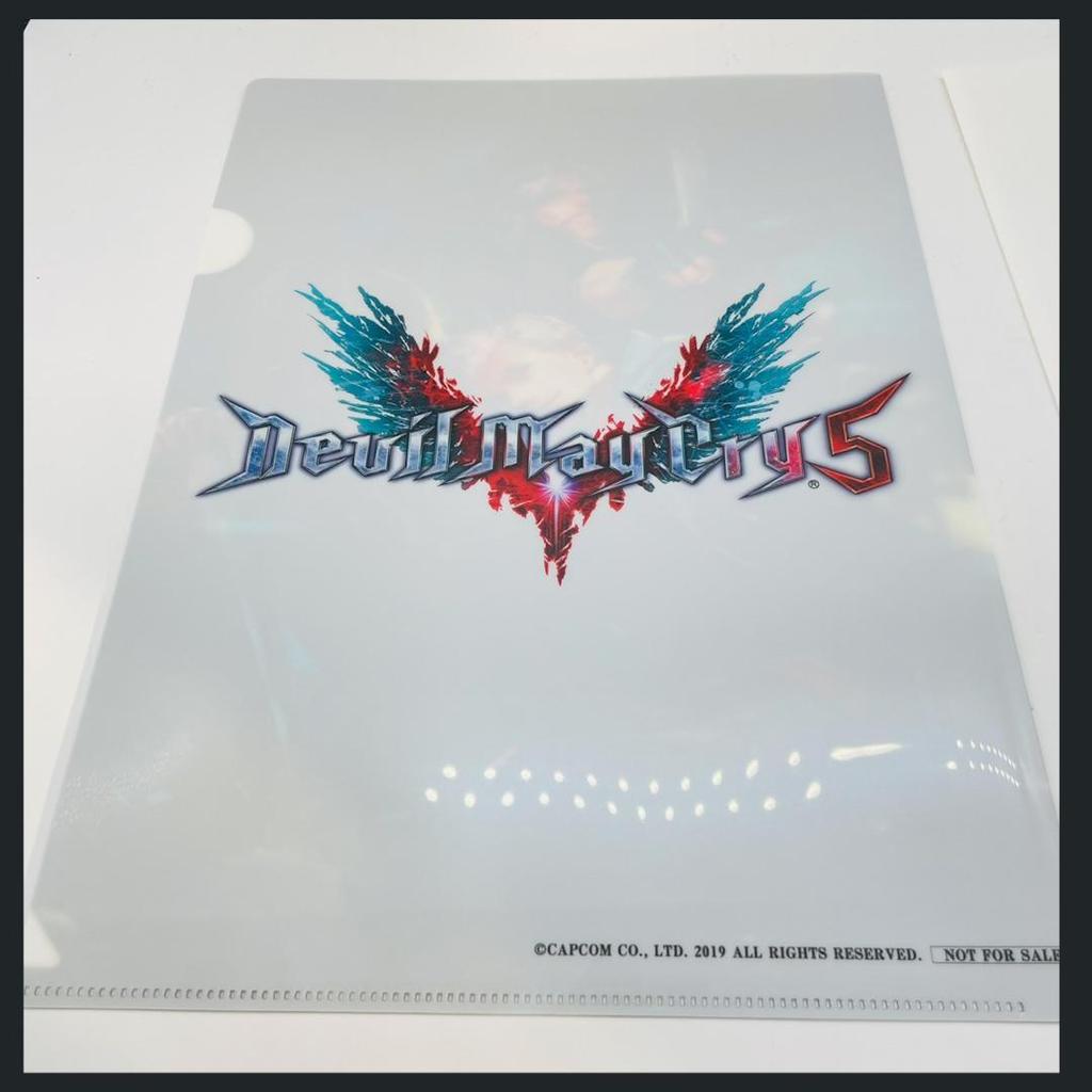 [USED] Rare Devil May Cry 5 Clear File Set (2 Types) Not for Sale Purchase Bonus