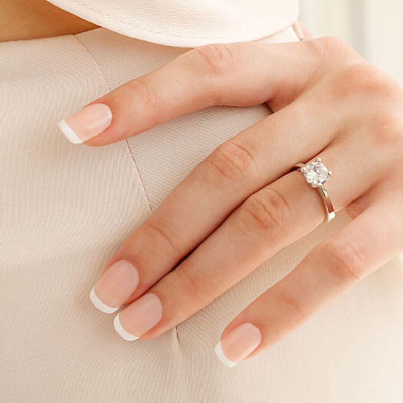 MUZMAK Reusable Nail Tips White Thin (Regular Square) 1EA