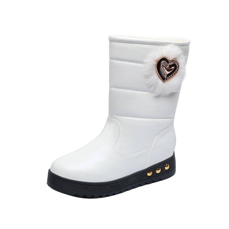

Женские хлопковые туфли до середины голени Love Plush с толстой подошвой, женские зимние ботинки с толстой подошвой, женские полуботинки 41 белый