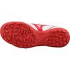 Mizuno Potrero Wide Jr. Round Toe Lace-Up TF Non-Slip Wear-Resistant Breathable Low-Top Kids Soccer Shoes Kids sneaker White Red P1GE189262
