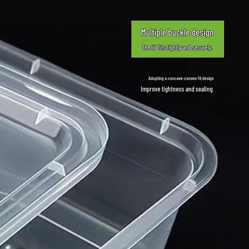 Disposable Multi-Compartment Takeaway Meal Boxes