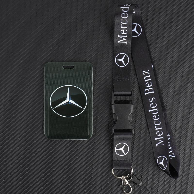 Fashion Badge Strap Lanyard for Key ID Card Charm Strap Holder Rope Keyring Gift For Mercedes Benz W164 W205 CLA CLK CLS ML AMG OY8