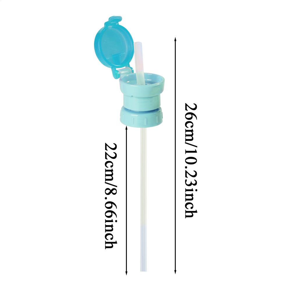 1PC Water Bottle Caps Spill Proof Juice Soda Water Bottle Twist Cover Caps With Straw Safe Drink Sippy Caps Feeding Drinkware