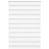 VidaXL Store Zèbre Blanc 110x100 Cm Largeur Du Tissu 105,9cm Polyester, Store Enrouleur Zébré, Store Zébré Pour Fenêtre, 4014731
