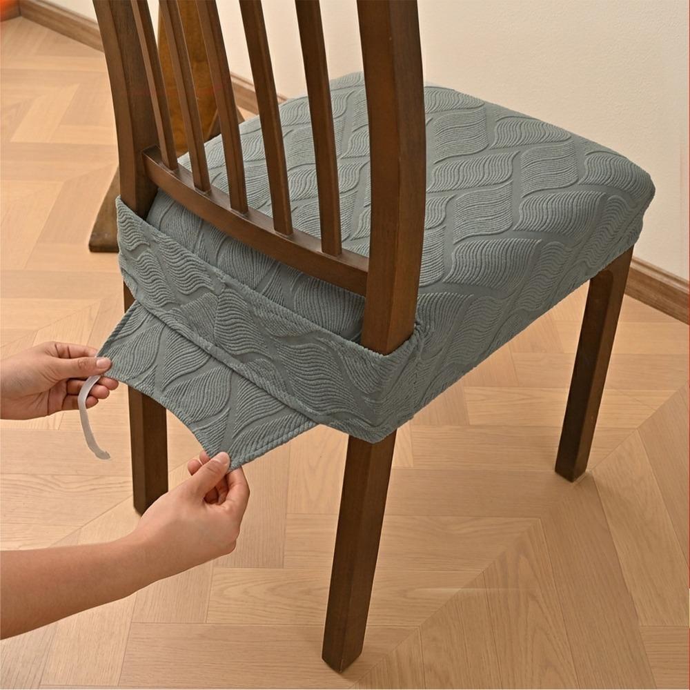 with Ties Seat Cushion Cover Non-Slip Seat Protector Stretchable Chair Slipcover  Kitchen