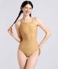 Aedibeul Smile Swim Solid X-Back Camel Beige