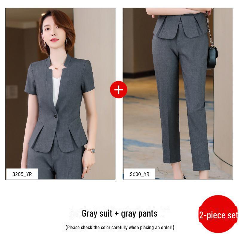 Stylish Women's Slim-Fit Korean Blazer with Stand-Up Collar