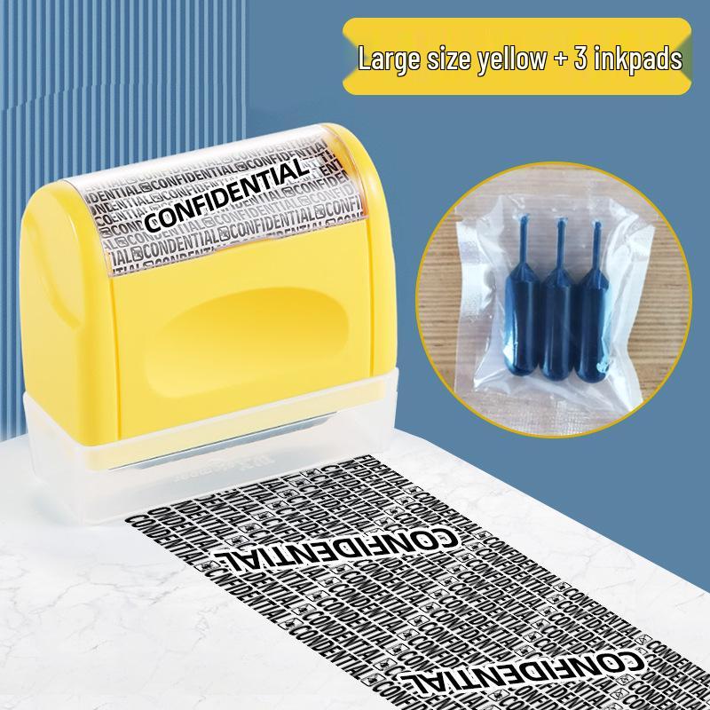 Roller Privacy Stamp with Anti-Leakage Cover