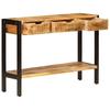 Vidaxl Szafka Z 3 Szufladami, 110X35X75 Cm, Lite Drewno Mango