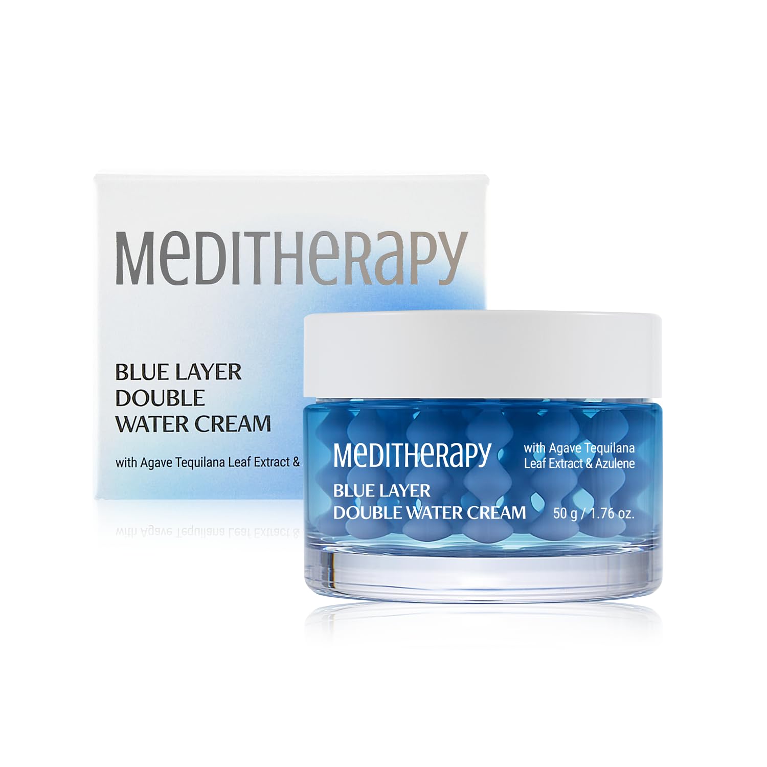 MEDITHERAPY Bluelayer Double Water Cream - Daily Face Moisturizer for Hydrating and Firming 1.76 oz. 1ea