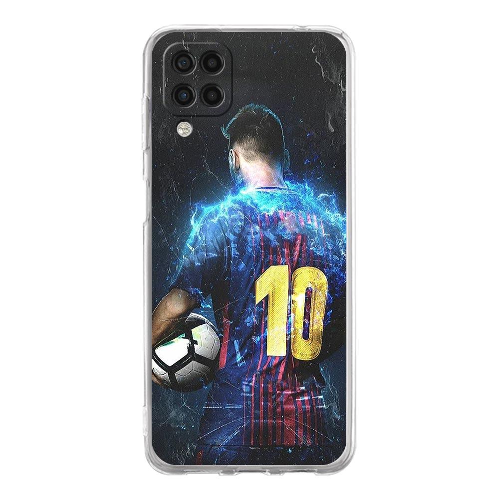 Soft TPU Cover for Samsung Galaxy A25 A23 A22 A52S A31 A72 A73 A17 A07 A13 A11 5G Transparent Phone Case Football 10 Player Bags