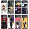 S-Skibidi Toilet Mobile Cell Black Phone Case For Samsung ZFlip7 ZFlip6 ZFlip5 ZFlip4 ZFlip3 5G Hard Protective Galaxy Z Flip 3