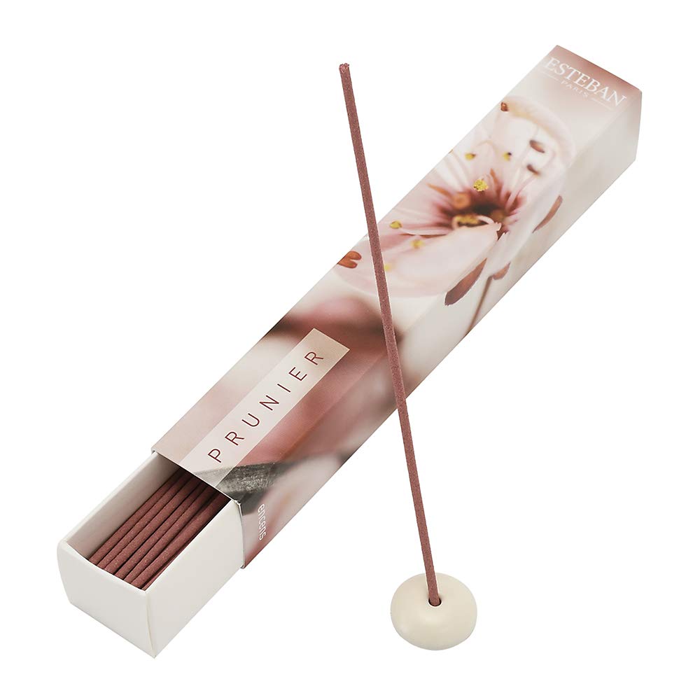 Esteban Esprit de Nature Plum Incense Sticks with Incense Holder Made in Japan (40 sticks) - белый