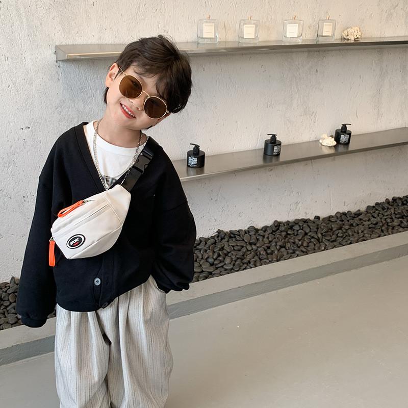 Stylish Kids Crossbody Bag With Breathable Canvas Material In Multiple Colors For 2024