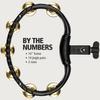 MEINL Percussion Tambourine Traditional ABS Tambourine Brass Jingles TMT2B-BK []