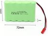 RC Battery 6V 2400mAh Rechargeable Ni-MH AA with JST Plug – For RC Cars, Boats, Tanks, Power Tools – Includes USB Charger
