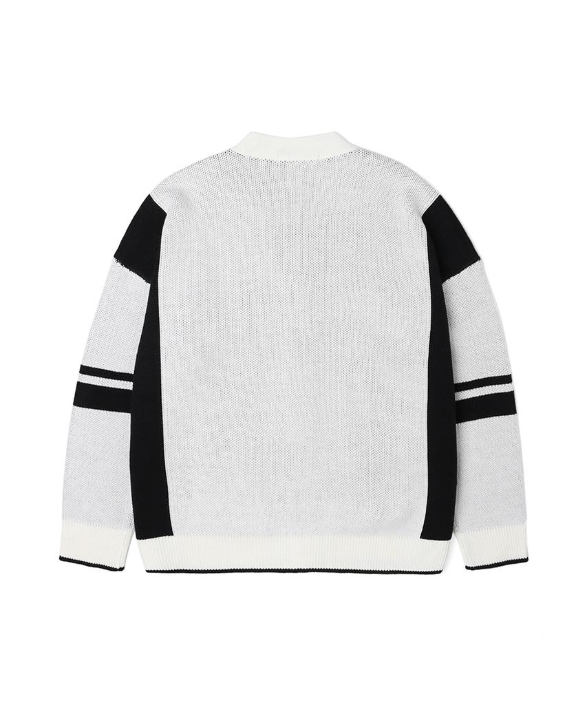 Ucla Men'S Sporty Color Block Oversized Cardigan [Ivory](Ua1Gd01_22)