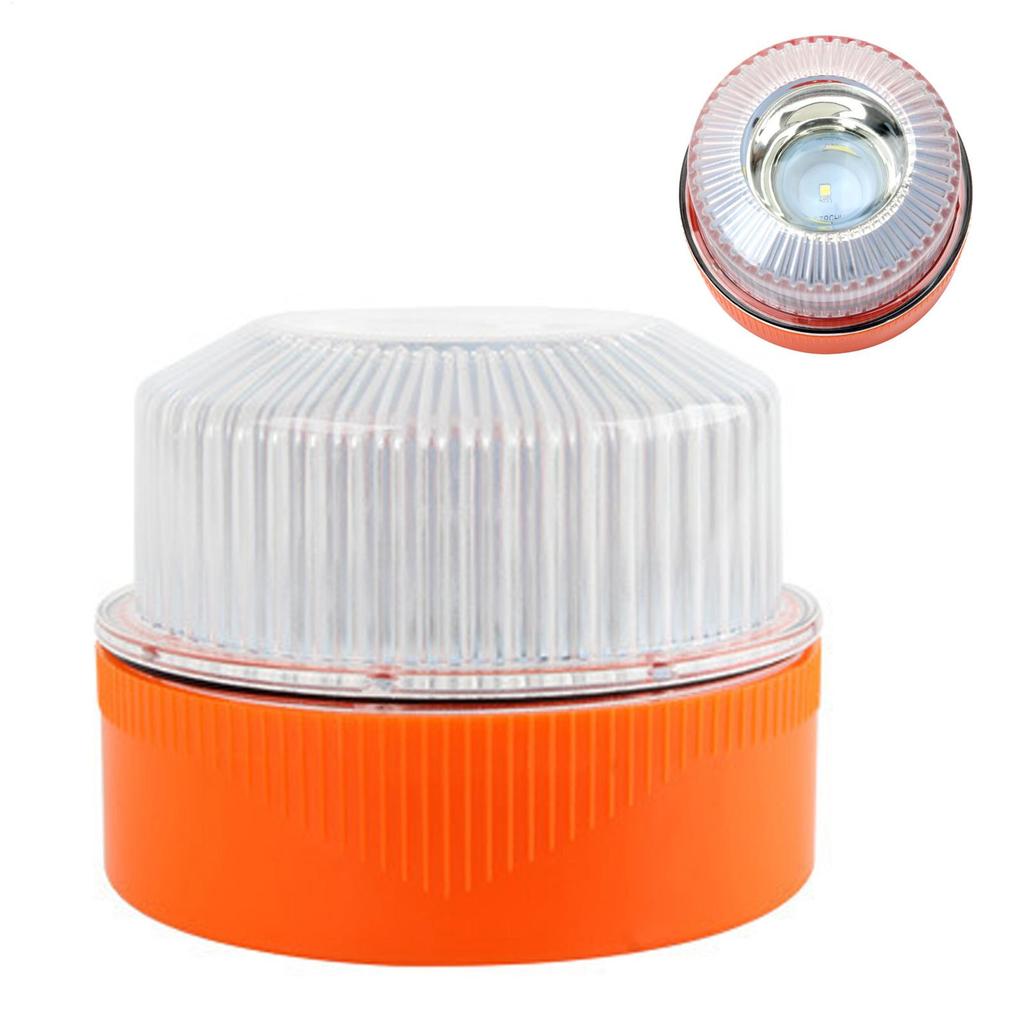 V16 Car Emergency Light Flash LED White Emergency Light Yellow Car Warning Light Magnetic Induction Strobe Road Accident Lamp