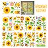 8 Sheets Spring Window Clings Butterfly Flower Hummingbird Window Decals to Prevent Bird Strikes Reusable Static Sticker for Glass Windows