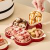 Vícekomorový tác na přípravu jídla Pro Sushi Pečení Vaření Servírování Protiskluzový Kuchyňský Talíř na Skladování Salátů Ovoce Svačin